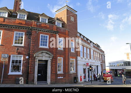 Post, High Street, Guildford, Surrey, England, Großbritannien, USA, UK, Europa Stockfoto