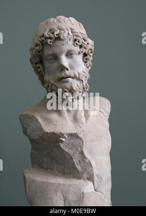 Zeus Skulptur. 4. Jahrhundert n. Einer der Väter Götter. Dem Esquilin, Rom. Marmor aus Carrara. Stockfoto