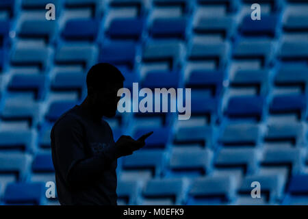 Madrid, Spanien. 21 Jan, 2018. vor dem Spiel. La Liga Match zwischen Real Madrid vs Deportivo de la Coruña im Santiago Bernabeu in Madrid, Spanien, 21. Januar 2018. Credit: Gtres Información más Comuniación auf Linie, S.L./Alamy Live News Credit: Gtres Información más Comuniación auf Linie, S.L./Alamy leben Nachrichten Stockfoto