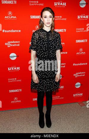 Park City, UT, USA. 21 Jan, 2018. Farmiga Taissa in der Ankunftshalle für das, WAS SIE HATTE Premiere auf dem Sundance Film Festival 2018, Eccles Theater, Park City, UT 21. Januar 2018. Credit: JA/Everett Collection/Alamy leben Nachrichten Stockfoto