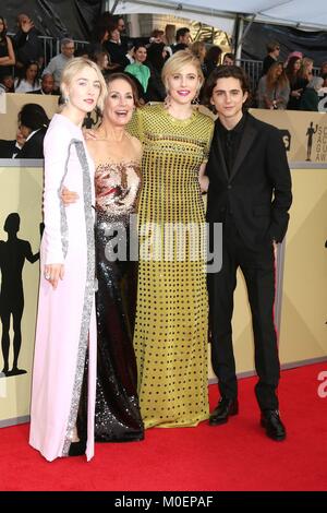 Timothee Chalamet, Laurie Metcalf, Greta Gerwig & Saoirse Ronan Beim 75 ...