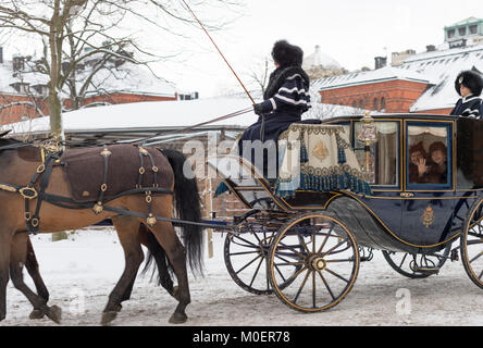 Stockholm, Schweden, 17. Januar, 2018. Vom 17. bis 19. Januar, der isländische Präsident Guðni Thorlacius Jóhannesson, Besuch von Schweden. Stockfoto