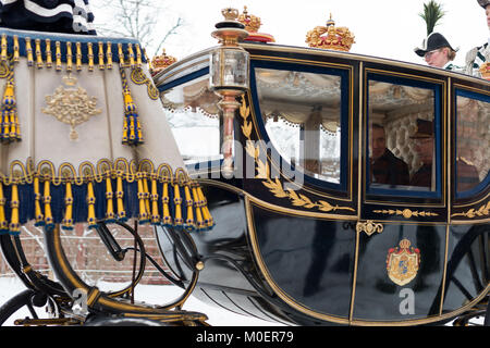 Stockholm, Schweden, 17. Januar, 2018. Vom 17. bis 19. Januar, der isländische Präsident Guðni Thorlacius Jóhannesson, Besuch von Schweden. Stockfoto