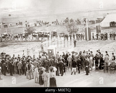 Im Fahrerlager, Kairo, Pferderennen, Ägypten, C., 1890 Stockfoto