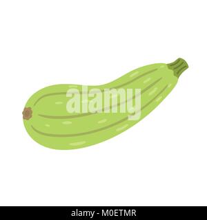 Zucchini Symbol im flachen Stil Stock Vektor