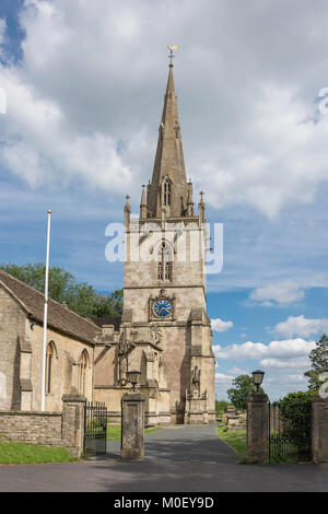 Kirche St. Bartholomä, Kirchplatz, Corsham, Wiltshire, England, Vereinigtes Königreich Stockfoto