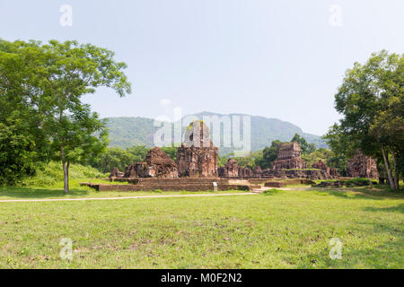 Cham Tempel Ruinen, Gruppe B, Mein Sohn, in der Nähe von Hoi An, Vietnam Stockfoto