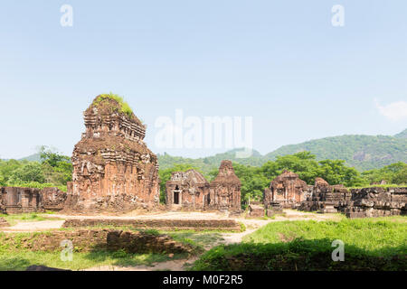 Cham Tempel Ruinen, Gruppe B, Mein Sohn, in der Nähe von Hoi An, Vietnam Stockfoto