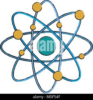 Atom Wissenschaft Symbol Stock Vektor