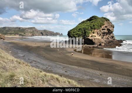 Te Henga - Bethells Beach Landschaft in der Nähe von Auckland, Neuseeland. Tasman Sea. Stockfoto