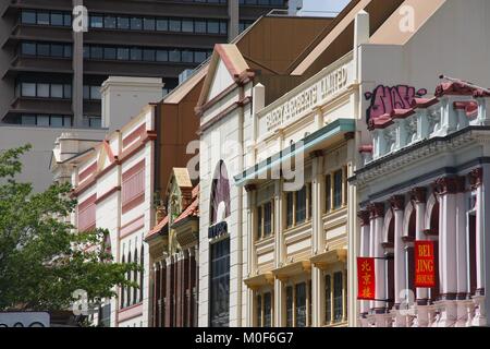 BRISBANE, Australien - 19. MÄRZ 2008: alte Architektur in der Innenstadt von Brisbane, Australien. Brisbane ist die 3. größte Stadt in Australien mit 2,3 Millionen Stockfoto