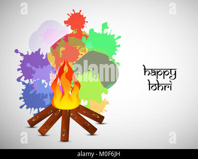 Abbildung: Hindu festival Lohri Hintergrund Stockfoto