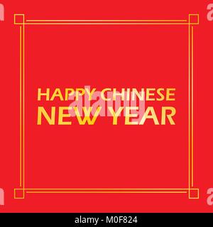 Happy Chinese New Year Vector Graphic Design Stock Vektor