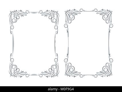 Paar Vektor frames Stock Vektor