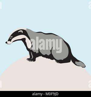 Hund Hund Vektor-illustration Flat Style schwarze Silhouette Stock Vektor