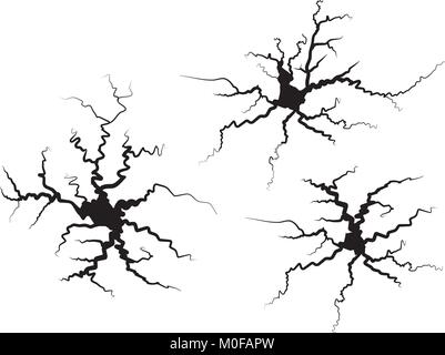 Der Vektor Risse Stock Vektor