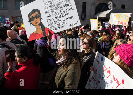 New York City, NY, USA - Januar 20, 2018: Frauen März 2018 Stockfoto