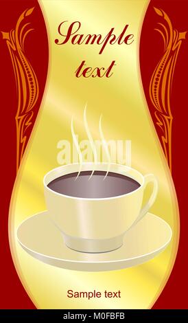 Elegante Tasse Kaffee (Vector Illustration) Stock Vektor