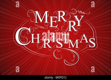 Frohe Weihnachten original Design. Stock Vektor
