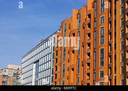 Städtische moderne Architektur von Washington DC, USA. Wohn- und kommerziellen mehrstöckigen Gebäuden entlang der Massachusetts Avenue in der US-Hauptstadt. Stockfoto