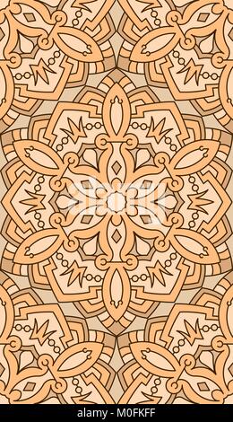 Nahtlose abstrakte Tribal Muster. Hand gezeichnet ethnischen Textur, Vector Illustration in hellen Tönen. Stock Vektor