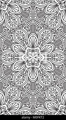 Nahtlose abstrakte Tribal Muster. Hand gezeichnet der ethnischen Struktur. Vector Illustration. Stock Vektor