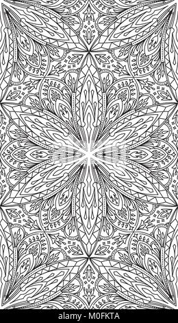 Nahtlose abstrakte Tribal Muster. Hand gezeichnet der ethnischen Struktur. Vector Illustration. Stock Vektor