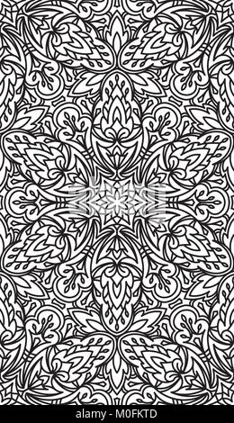 Nahtlose abstrakte Tribal Muster. Hand gezeichnet der ethnischen Struktur. Vector Illustration. Stock Vektor