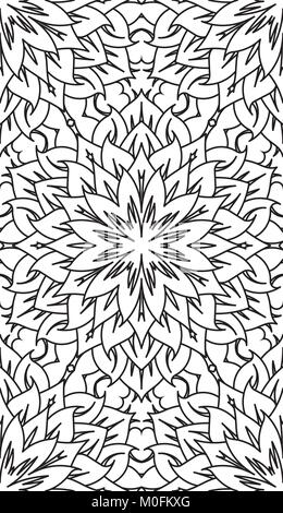 Nahtlose abstrakte Tribal Muster. Hand gezeichnet der ethnischen Struktur. Vector Illustration. Stock Vektor