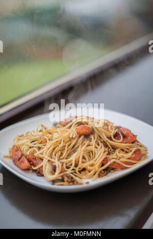 Spaghetti - traditionelle italienische Pasta Stockfoto