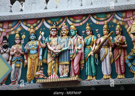 Sri Senpaga Vinyagar Tempel in Singapur Stockfoto