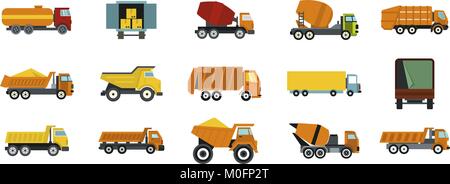 Lkw-Symbol, flacher Stil Stock Vektor