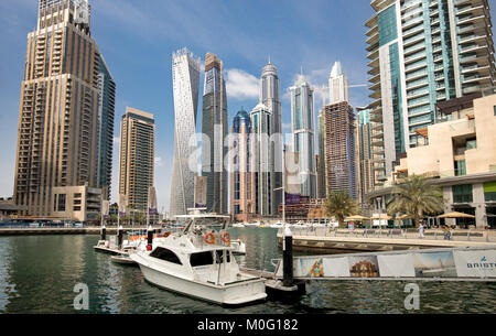 Dubai Marina, Vereinigte Arabische Emirate Stockfoto