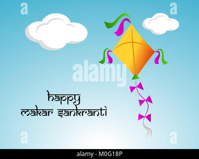 Abbildung: Indian Festival Makar Sankranti Hintergrund Stockfoto