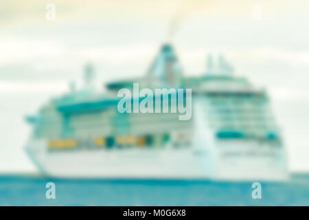 Kreuzfahrtschiff - weiche Linse bokeh Bild. Defokussiertem Hintergrund Stockfoto