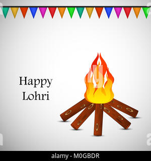 Abbildung: Hindu festival Lohri Hintergrund Stockfoto