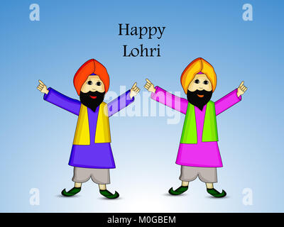 Abbildung: Hindu festival Lohri Hintergrund Stockfoto