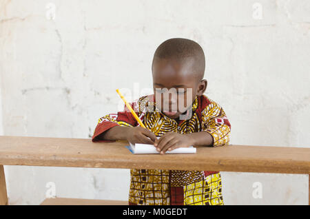 African Black Ethnizität Junge studieren Portraitfotos Stockfoto
