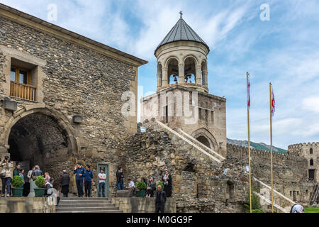 Svetitskhoveli Kathedrale im historischen und UNESCO-Weltkulturerbe der Stadt Mtskheta, Georgien, Osteuropa. Stockfoto