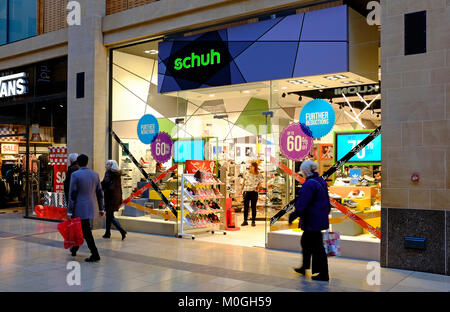 Schuh Schuhe Store, Grand Arcade, Cambridge, England Stockfoto