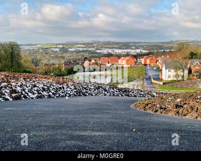 Ashbourne, Derbyshire. 22 Jan, 2018. UK Wetter: Sonnenschein und warmen Temperaturen den schweren Schnee gestern in 2 Std in Ashbourne, Derbyshire fiel das Tor für die Peak District National Park Credit: Doug Blane/Alamy Leben Nachrichten schmelzen Stockfoto