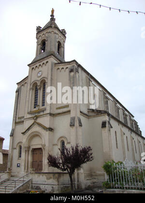 Boulbon (Bouches-du-Rhône, Fr) Église paroissiale Stockfoto