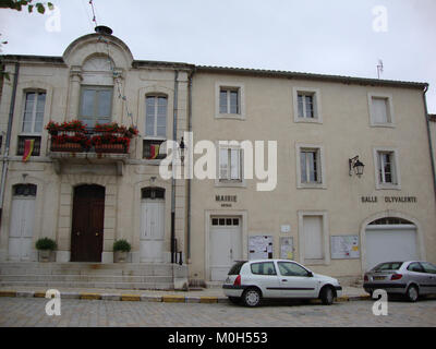 Boulbon (Bouches-du-Rhône, Fr) Mairie Stockfoto