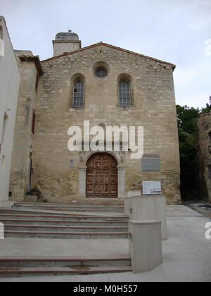 Boulbon (Bouches-du-Rhône, Fr) Ancienne église Ste Anne Stockfoto