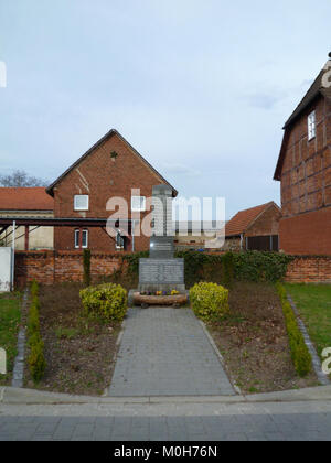 Calvörde-Grauingen, Kriegerdenkmal 1. und 2. WK, Bild 2 Stockfoto