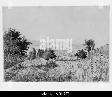 Darstellung der Catskills-Landschaft mit Bergen, Tälern, Wäldern und Naturlandschaften im Bundesstaat New York, USA. Stockfoto