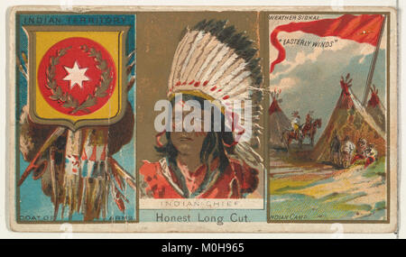 Indian Chief, von "Gouverneure, Arme, etc.'-Reihe (N 133-1), ausgestellt vom Herzog Söhne & Co.MET DP 865493 Stockfoto