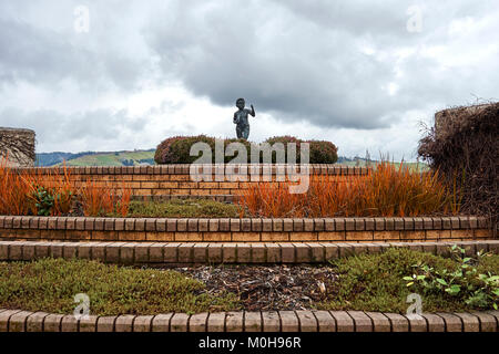 Ernest Rutherford Geburtsort Memorial, Brightwater, Nelson, North Island, Neuseeland Stockfoto