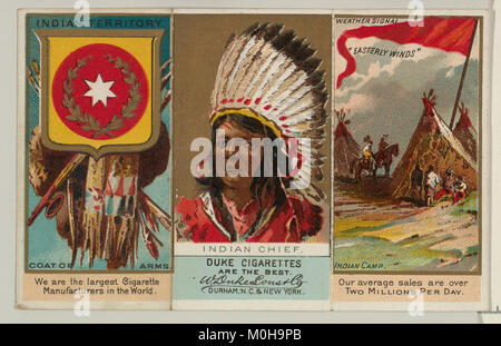 Indian Chief, von "Gouverneure, Arme, etc.'-Reihe (N 133-2), ausgestellt vom Herzog Söhne & Co.MET DP 865533 Stockfoto