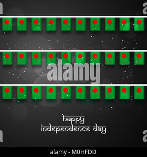 Abbildung: Elemente von Bangladesch Independence Day Hintergrund Stockfoto